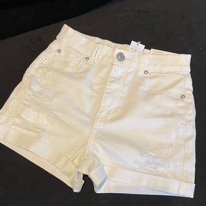 American Eagle curvy hi-rise shortie (shorts)